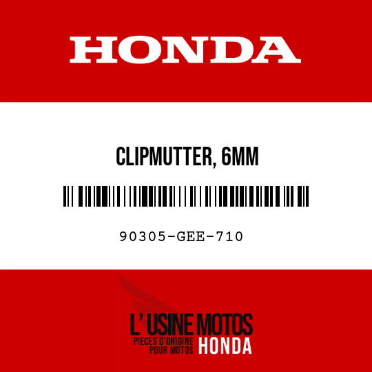 image de 90305-GEE-710 CLIPMUTTER, 6MM