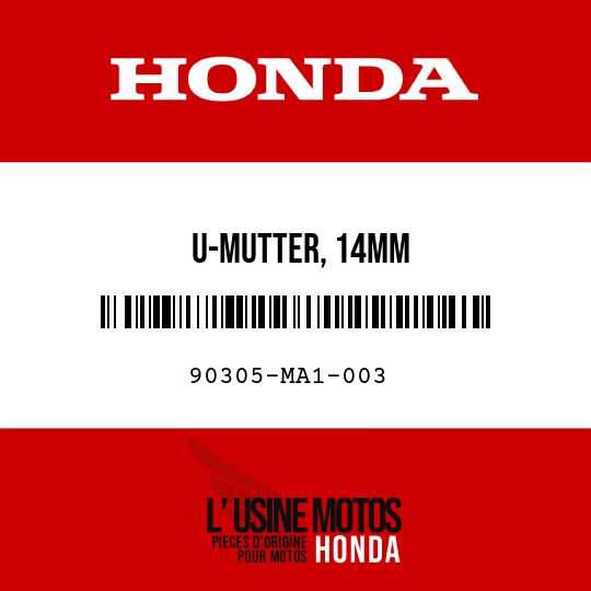image de 90305-MA1-003 U-MUTTER, 14MM