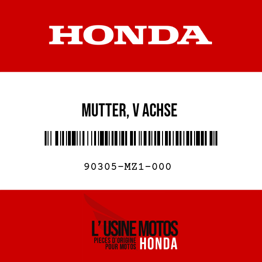 image de 90305-MZ1-000 MUTTER, V ACHSE