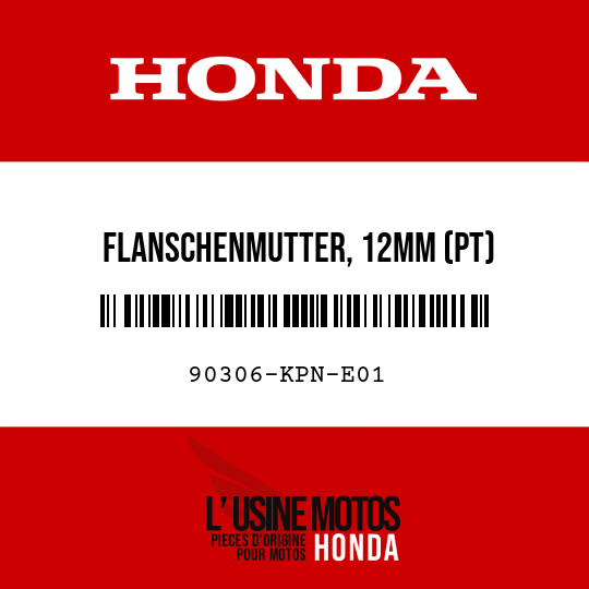 image de 90306-KPN-E01 FLANSCHENMUTTER, 12MM (PT)
