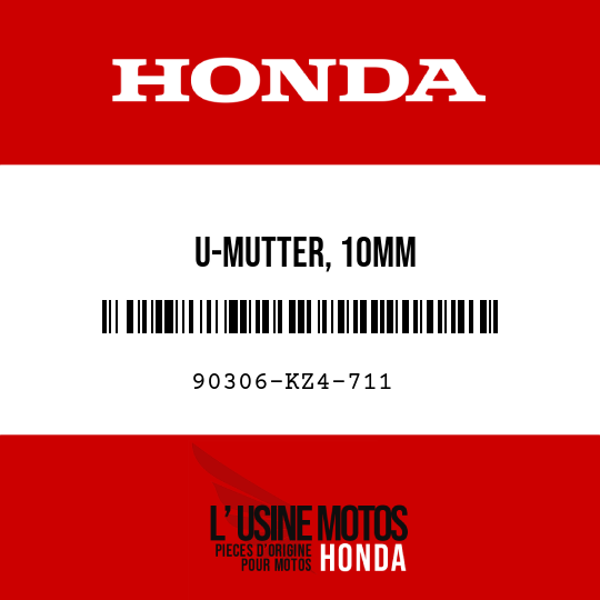 image de 90306-KZ4-711 U-MUTTER, 10MM