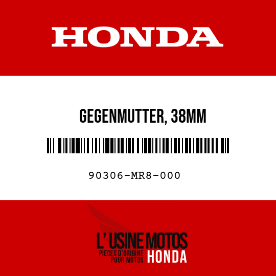 image de 90306-MR8-000 GEGENMUTTER, 38MM