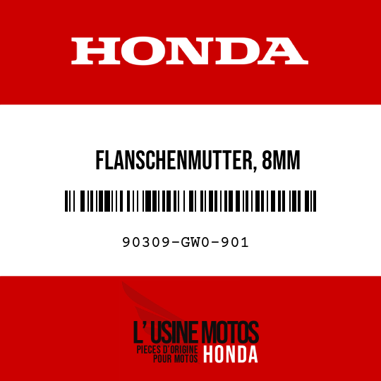 image de 90309-GW0-901 FLANSCHENMUTTER, 8MM
