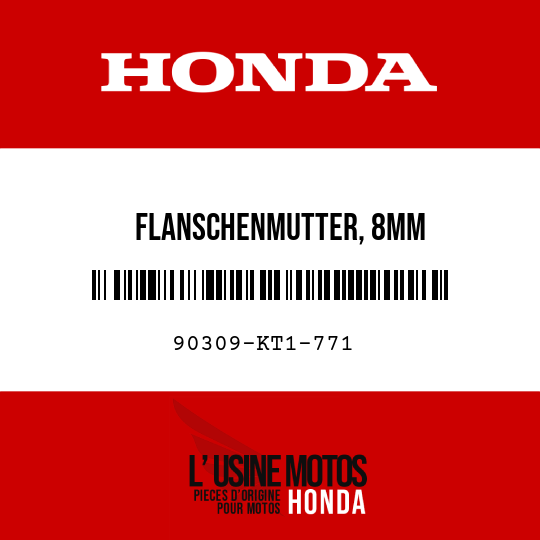 image de 90309-KT1-771 FLANSCHENMUTTER, 8MM