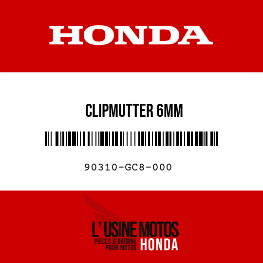 image de 90310-GC8-000 CLIPMUTTER 6MM