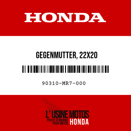 image de 90310-MR7-000 GEGENMUTTER, 22X20