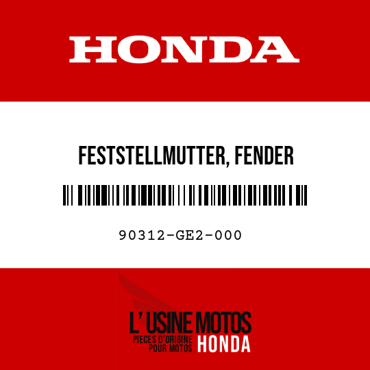 image de 90312-GE2-000 FESTSTELLMUTTER, FENDER