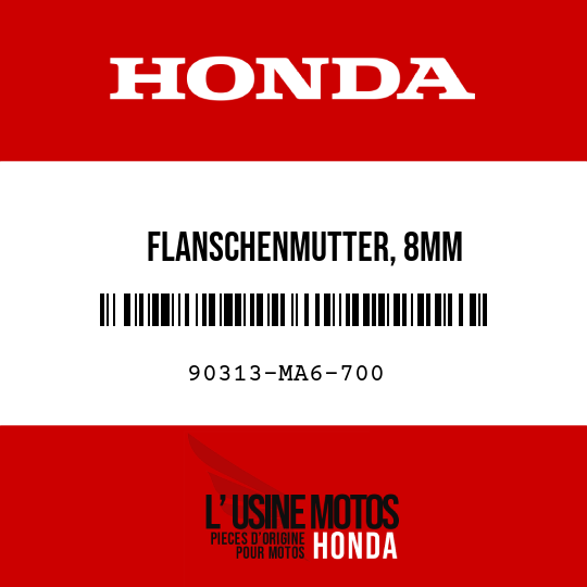 image de 90313-MA6-700 FLANSCHENMUTTER, 8MM