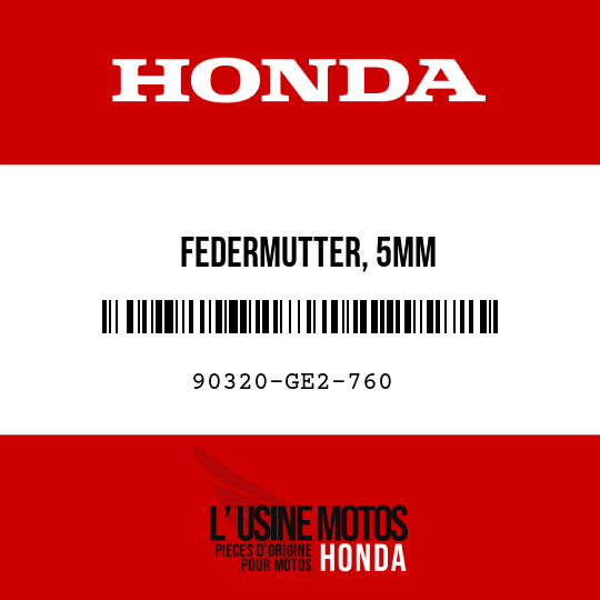 image de 90320-GE2-760 FEDERMUTTER, 5MM