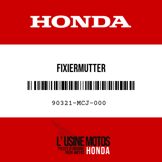 image de 90321-MCJ-000 FIXIERMUTTER