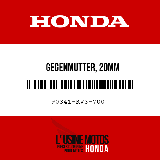 image de 90341-KV3-700 GEGENMUTTER, 20MM