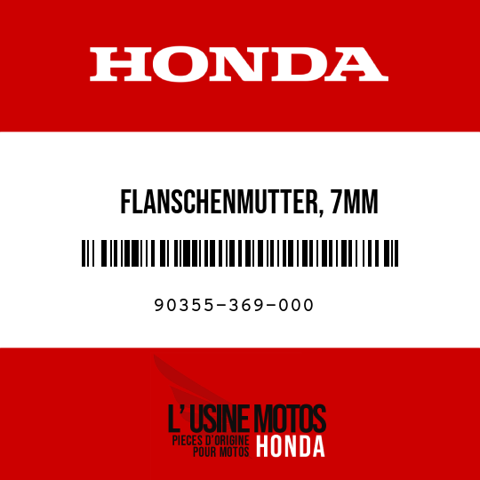 image de 90355-369-000 FLANSCHENMUTTER, 7MM