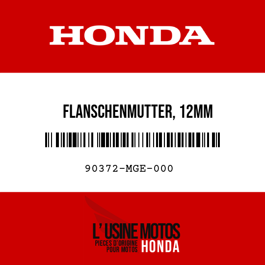 image de 90372-MGE-000 FLANSCHENMUTTER, 12MM