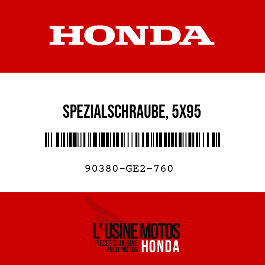 image de 90380-GE2-760 SPEZIALSCHRAUBE, 5X95