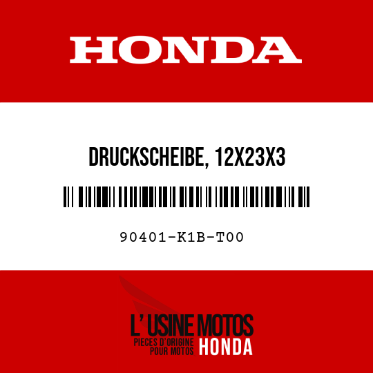 image de 90401-K1B-T00 DRUCKSCHEIBE, 12X23X3