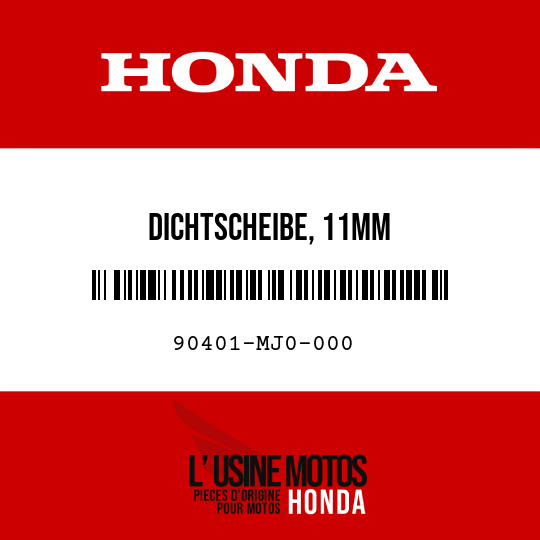 image de 90401-MJ0-000 DICHTSCHEIBE, 11MM
