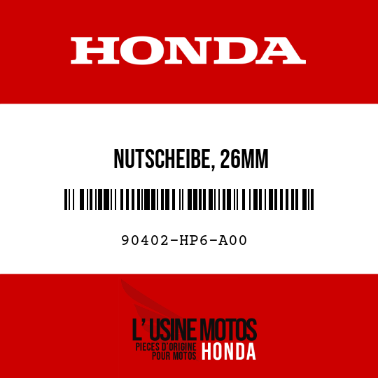 image de 90402-HP6-A00 NUTSCHEIBE, 26MM
