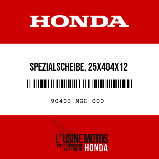 image de 90403-MGE-000 SPEZIALSCHEIBE, 25X404X12