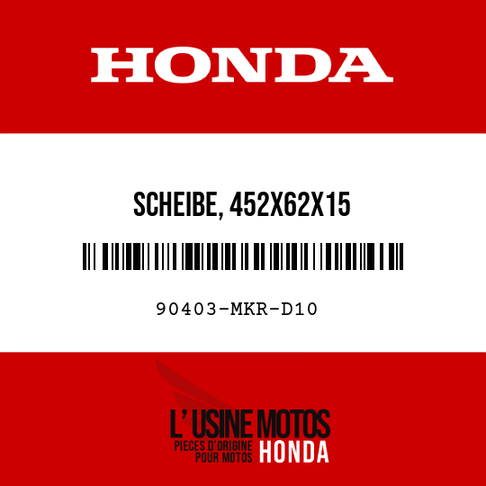 image de 90403-MKR-D10 SCHEIBE, 452X62X15