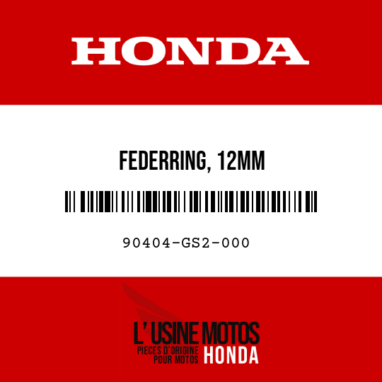 image de 90404-GS2-000 FEDERRING, 12MM