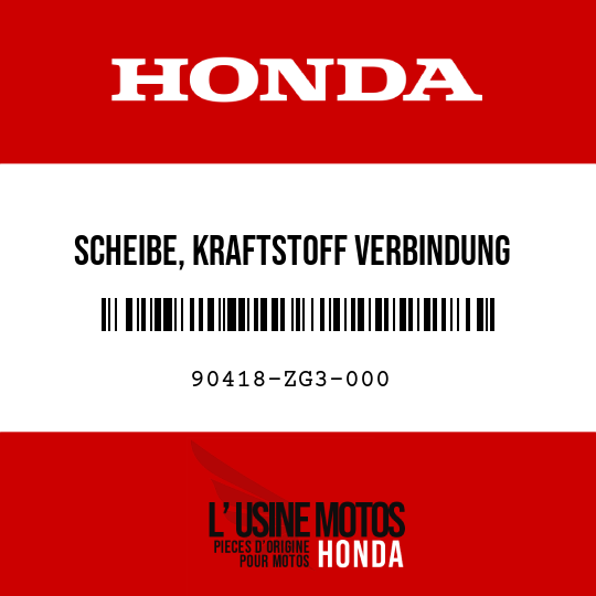image de 90418-ZG3-000 SCHEIBE, KRAFTSTOFF VERBINDUNG