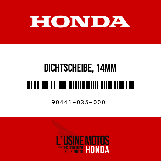 image de 90441-035-000 DICHTSCHEIBE, 14MM