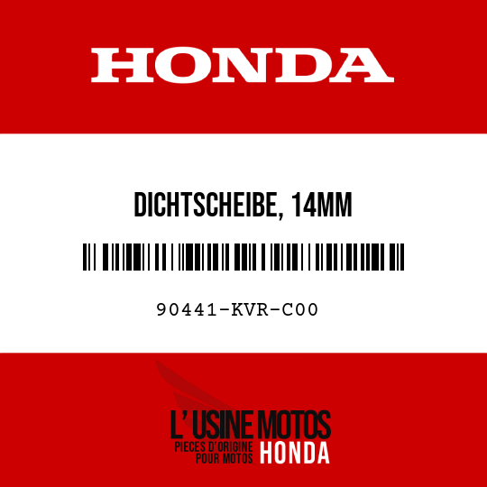 image de 90441-KVR-C00 DICHTSCHEIBE, 14MM