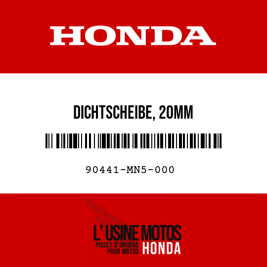 image de 90441-MN5-000 DICHTSCHEIBE, 20MM