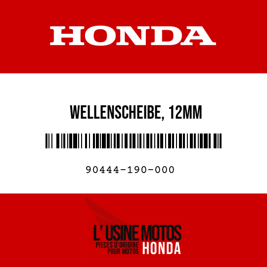 image de 90444-190-000 WELLENSCHEIBE, 12MM