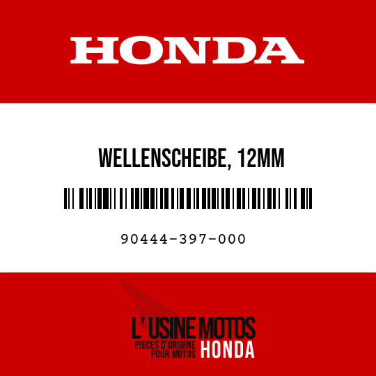 image de 90444-397-000 WELLENSCHEIBE, 12MM