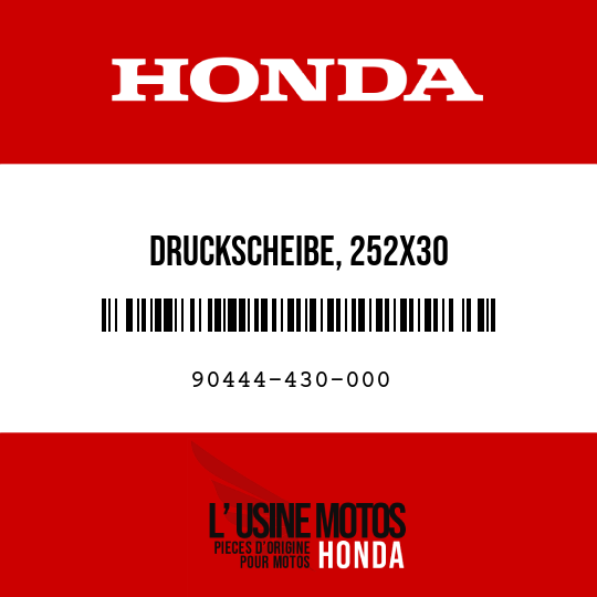 image de 90444-430-000 DRUCKSCHEIBE, 252X30
