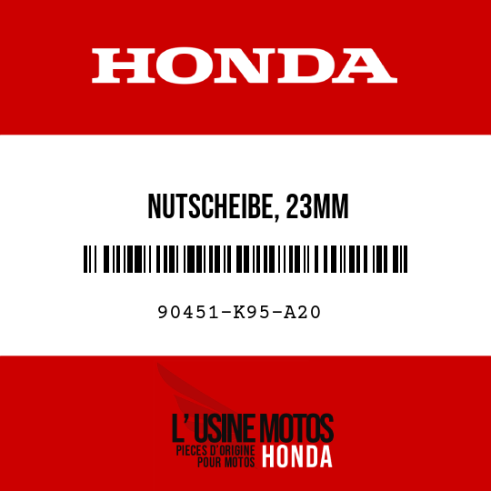 image de 90451-K95-A20 NUTSCHEIBE, 23MM