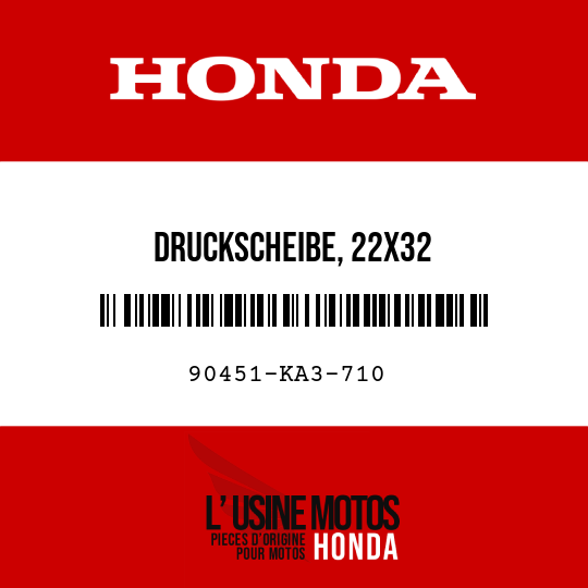 image de 90451-KA3-710 DRUCKSCHEIBE, 22X32
