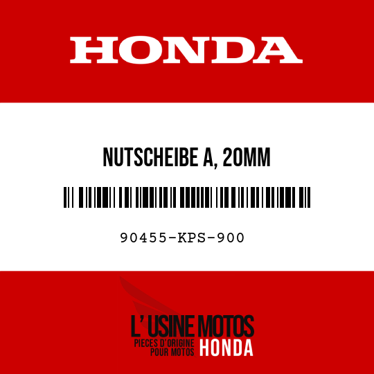 image de 90455-KPS-900 NUTSCHEIBE A, 20MM