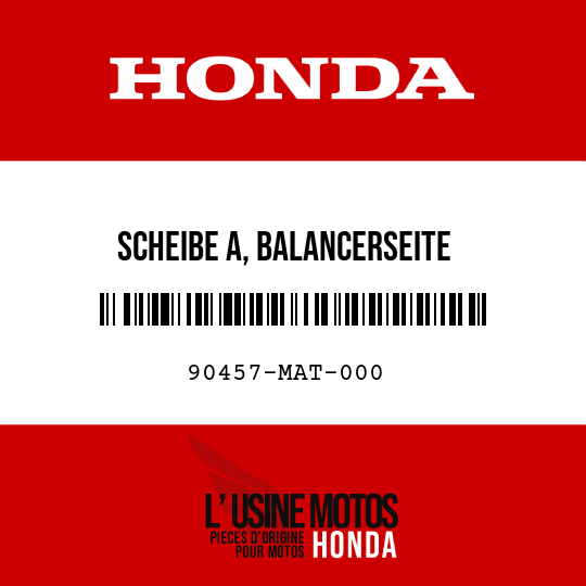 image de 90457-MAT-000 SCHEIBE A, BALANCERSEITE