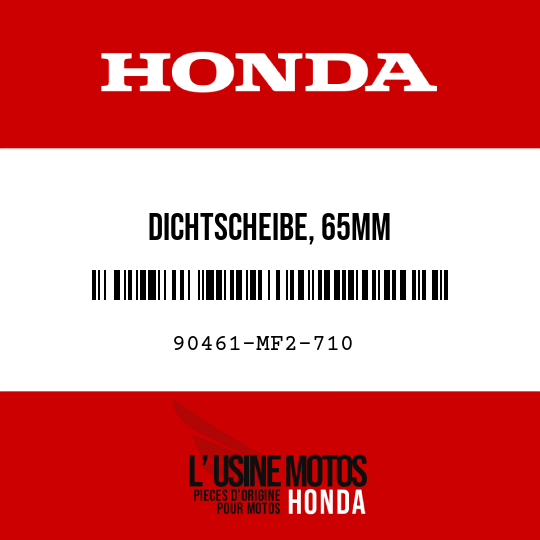 image de 90461-MF2-710 DICHTSCHEIBE, 65MM