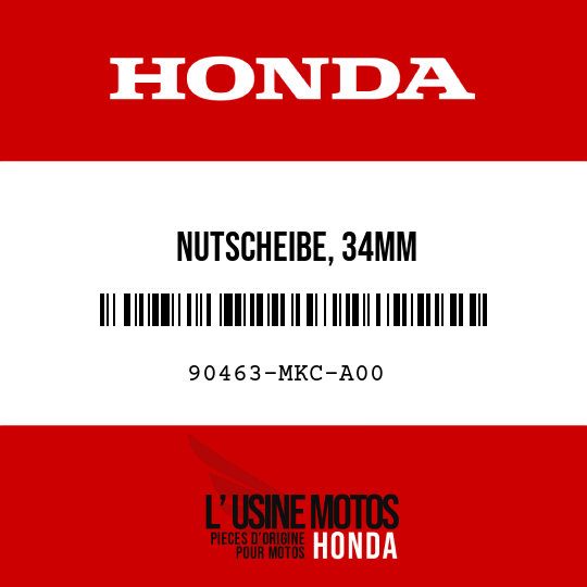 image de 90463-MKC-A00 NUTSCHEIBE, 34MM