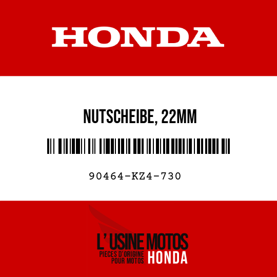 image de 90464-KZ4-730 NUTSCHEIBE, 22MM