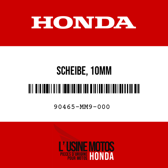 image de 90465-MM9-000 SCHEIBE, 10MM