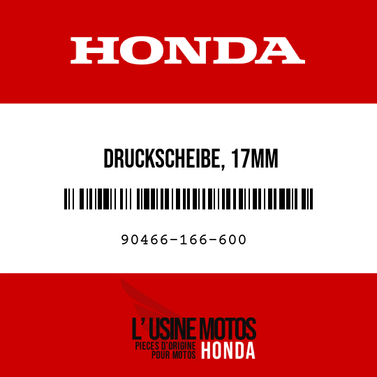 image de 90466-166-600 DRUCKSCHEIBE, 17MM