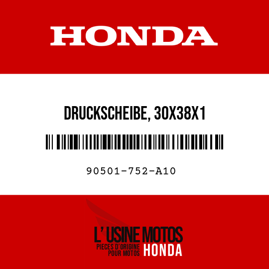 image de 90501-752-A10 DRUCKSCHEIBE, 30X38X1