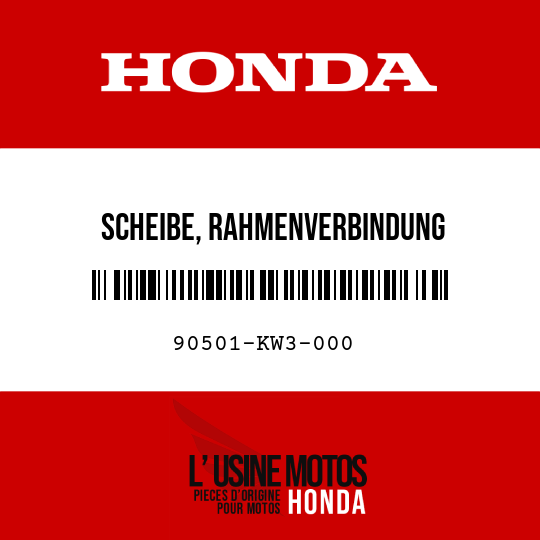 image de 90501-KW3-000 SCHEIBE, RAHMENVERBINDUNG