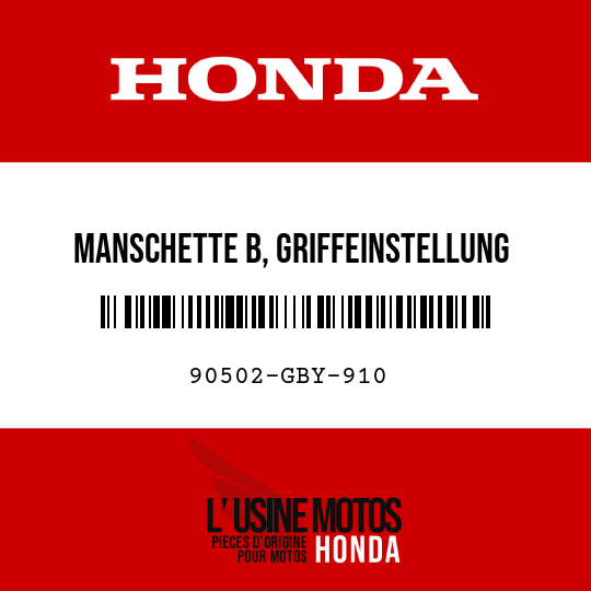 image de 90502-GBY-910 MANSCHETTE B, GRIFFEINSTELLUNG