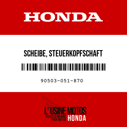 image de 90503-051-870 SCHEIBE, STEUERKOPFSCHAFT