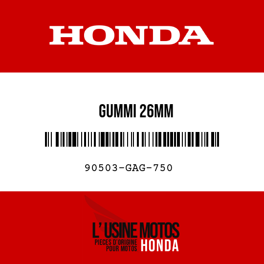 image de 90503-GAG-750 GUMMI 26MM