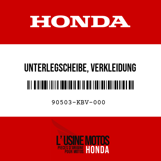 image de 90503-KBV-000 UNTERLEGSCHEIBE, VERKLEIDUNG
