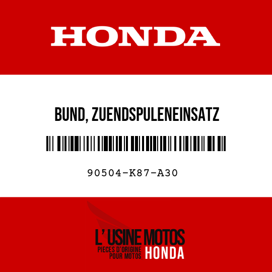 image de 90504-K87-A30 BUND, ZUENDSPULENEINSATZ