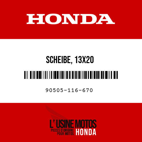 image de 90505-116-670 SCHEIBE, 13X20