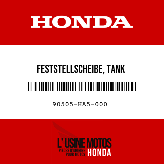 image de 90505-HA5-000 FESTSTELLSCHEIBE, TANK