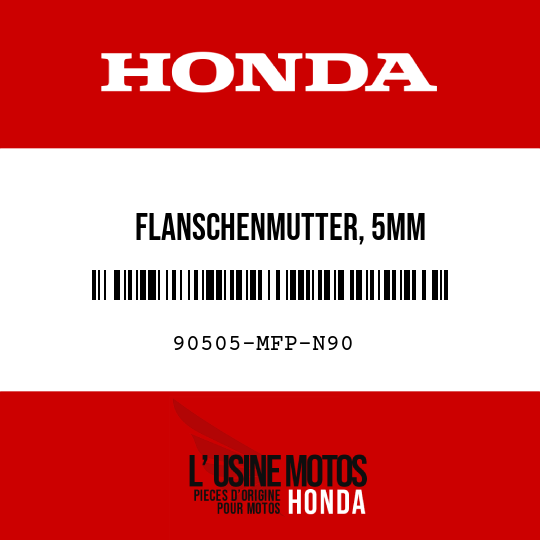 image de 90505-MFP-N90 FLANSCHENMUTTER, 5MM